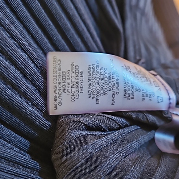 Calvin Klein, Black Drawstring Top, Medium - Picture 7 of 7